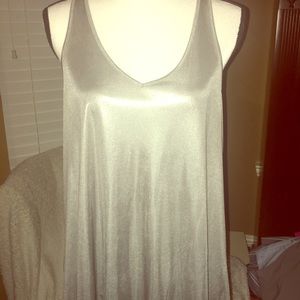 Sexy silver JLo tank top!